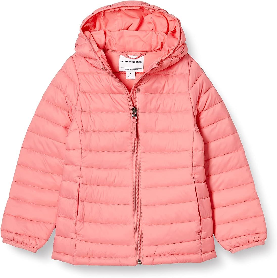 Amazon Essentials Girls and Toddlers' Lightweight Water-Resistant Packable Hooded Puffer Jacket | Amazon (US)