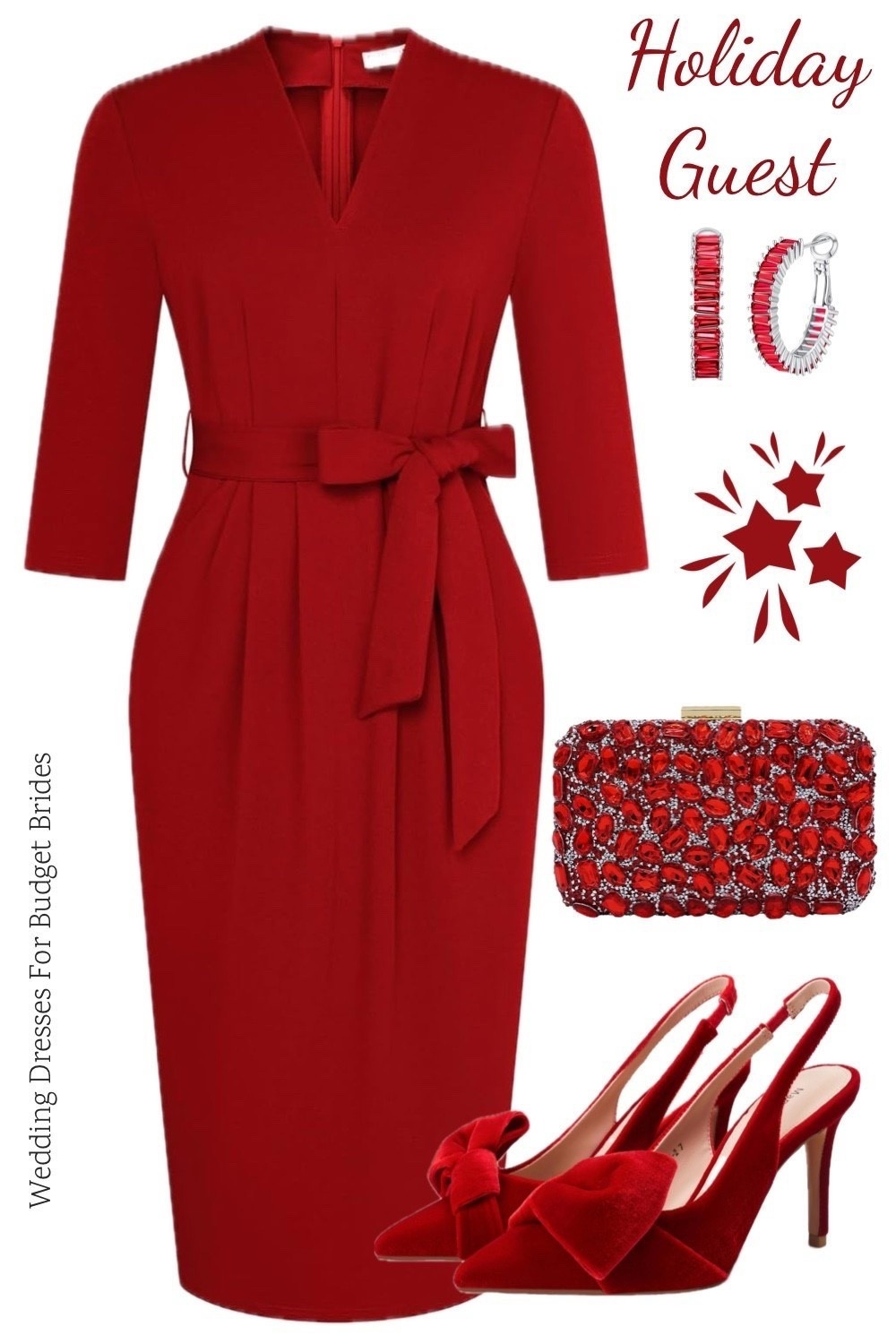 All red winter, wedding guest, party, Christmas, family photos outfit idea. All on Amazon. 

#LTKHoliday #LTKWedding #LTKSeasonal
