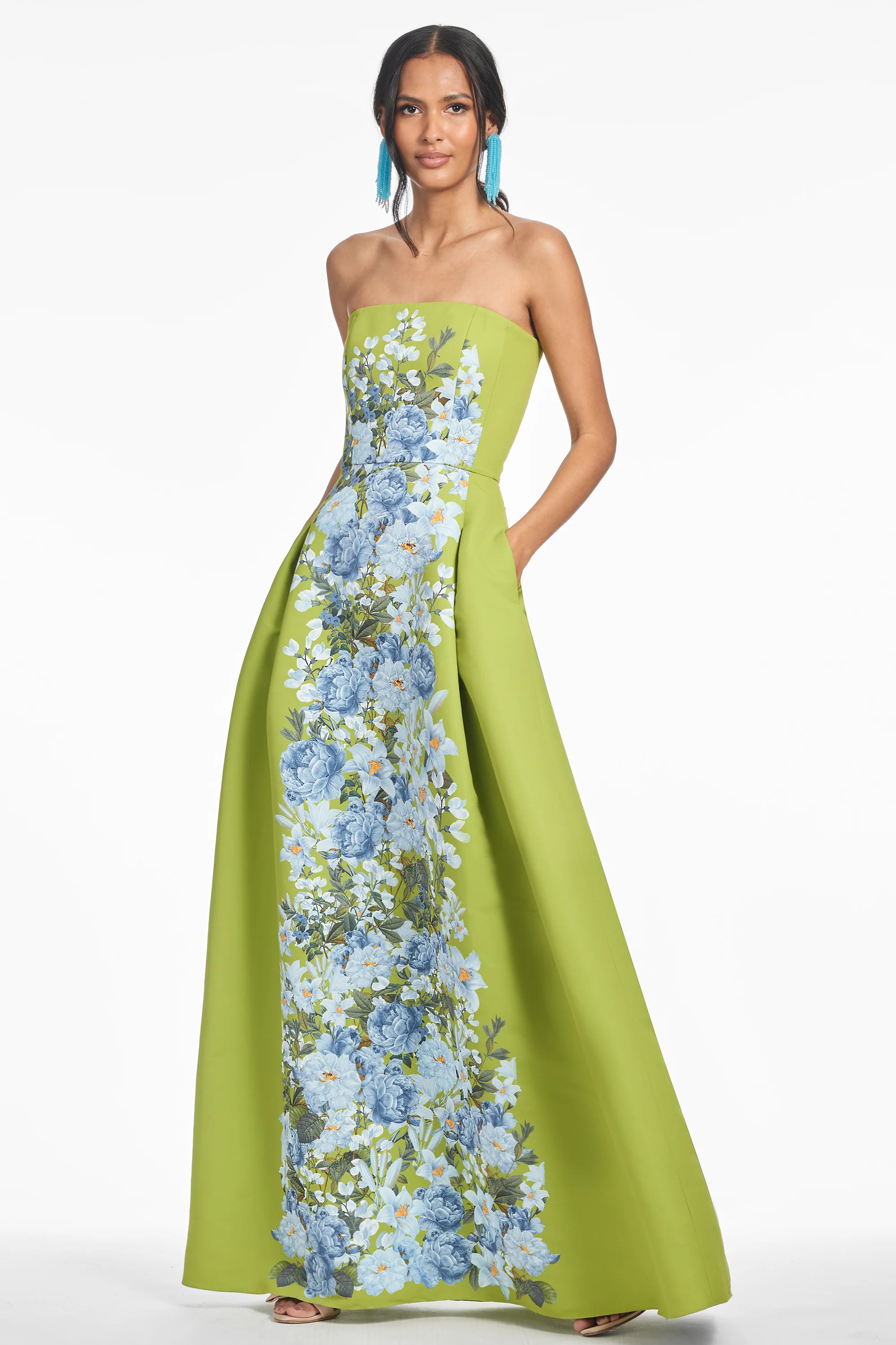 LARISA GOWN - PERIDOT CASCADE | Sachin and Babi