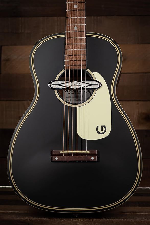 Gretsch G9520E Gin Rickey Acoustic Electric Guitar, Smokestack Black, with Soundhole Pickup | Amazon (US)
