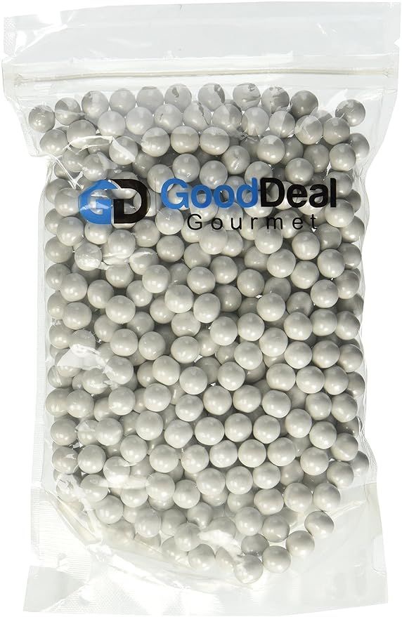 White Pearl Shimmer Sixlets Candy 1LB Bag | Amazon (US)