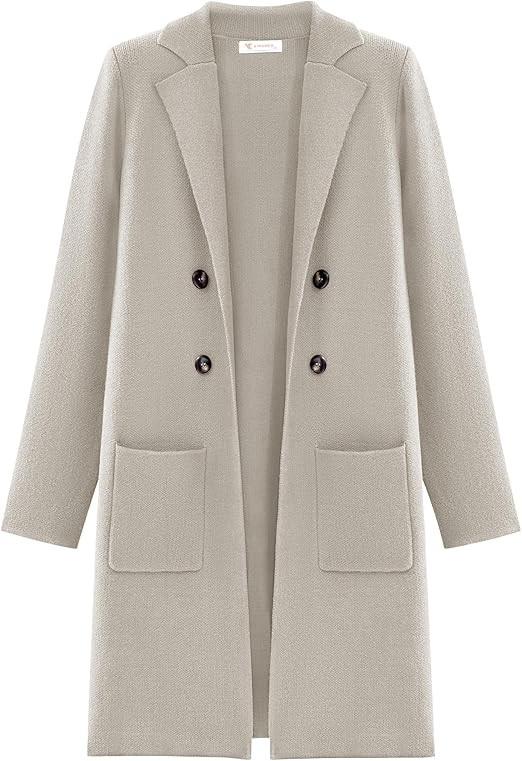 KIRUNDO Cardigan Sweaters for Women 2025 Fall Fashion Open Front Warm Thick Long Winter Coats Jac... | Amazon (US)