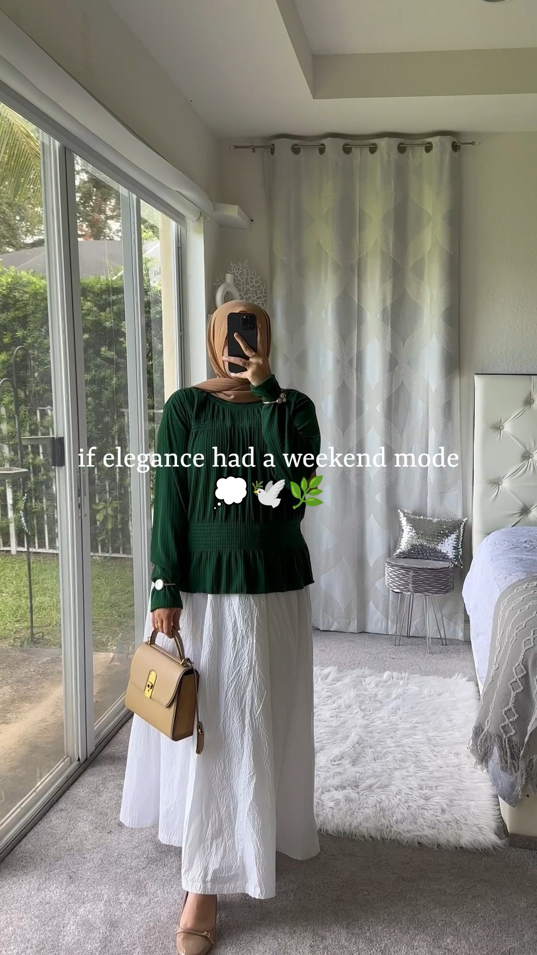 ootd 💚

modest fashion | hijabi lookbook | hijabi style inspo | aesthetic look | fit check 

#LTKFindsUnder50 #LTKU #LTKStyleTip