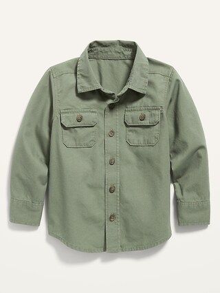 Long-Sleeve Utility Shirt for Toddler Boys | Old Navy (US)