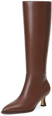 Knee High Boots for Women Kitten Heel Boots | Amazon (US)