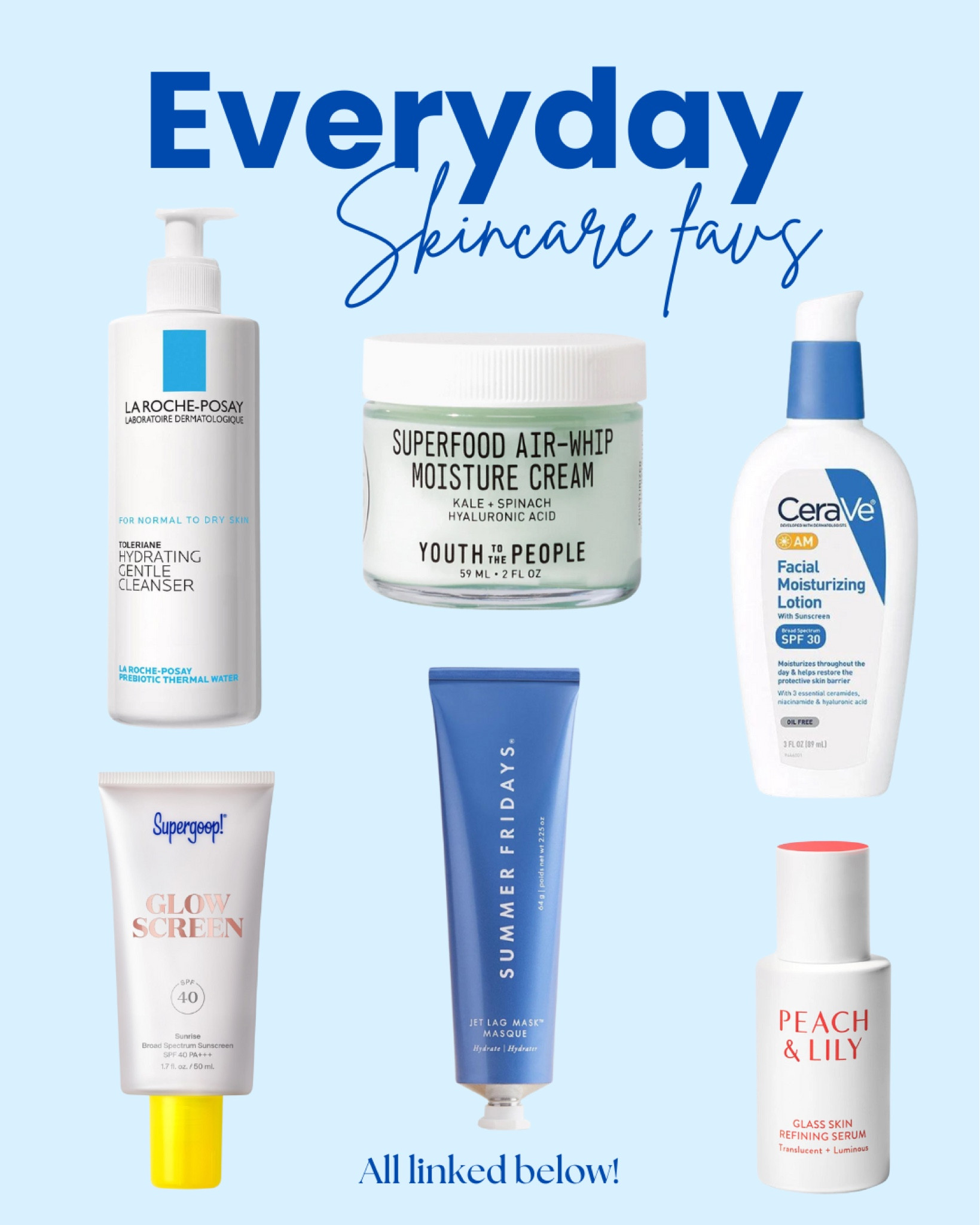 My go to skincare products everyday! 