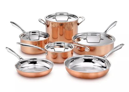 Copper cookware is the best heat conductor allowing heat distribution to spread evenly throughout the pit or pan. It’s also quite beautiful!


#LTKHoliday #LTKGiftGuide #LTKhome
