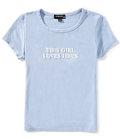 Originality Big Girls This Girl Loves Jesus Baby T-Shirt - M | Dillard's