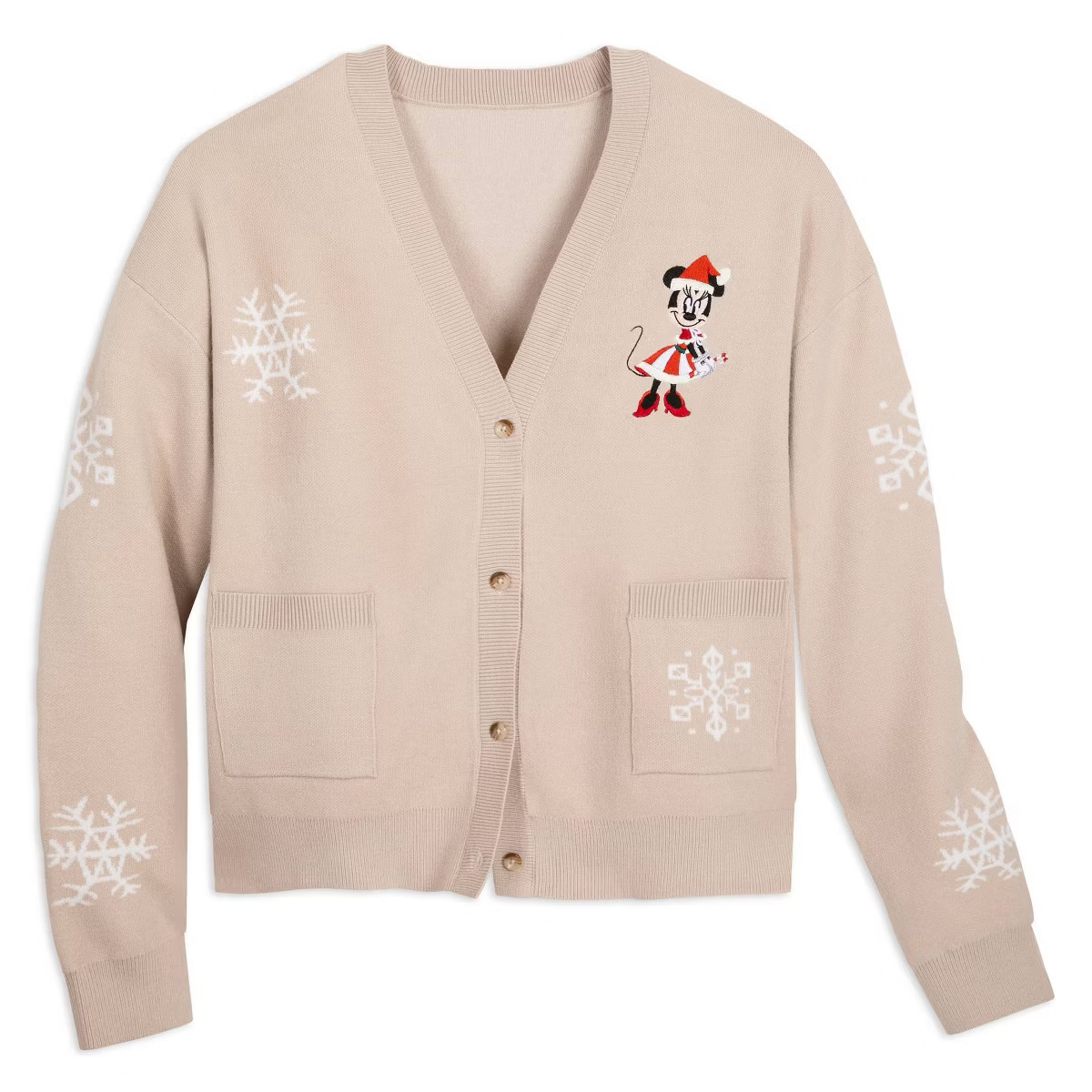Women's Disney Minnie Mouse Holiday Cardigan - Disney Store | Target