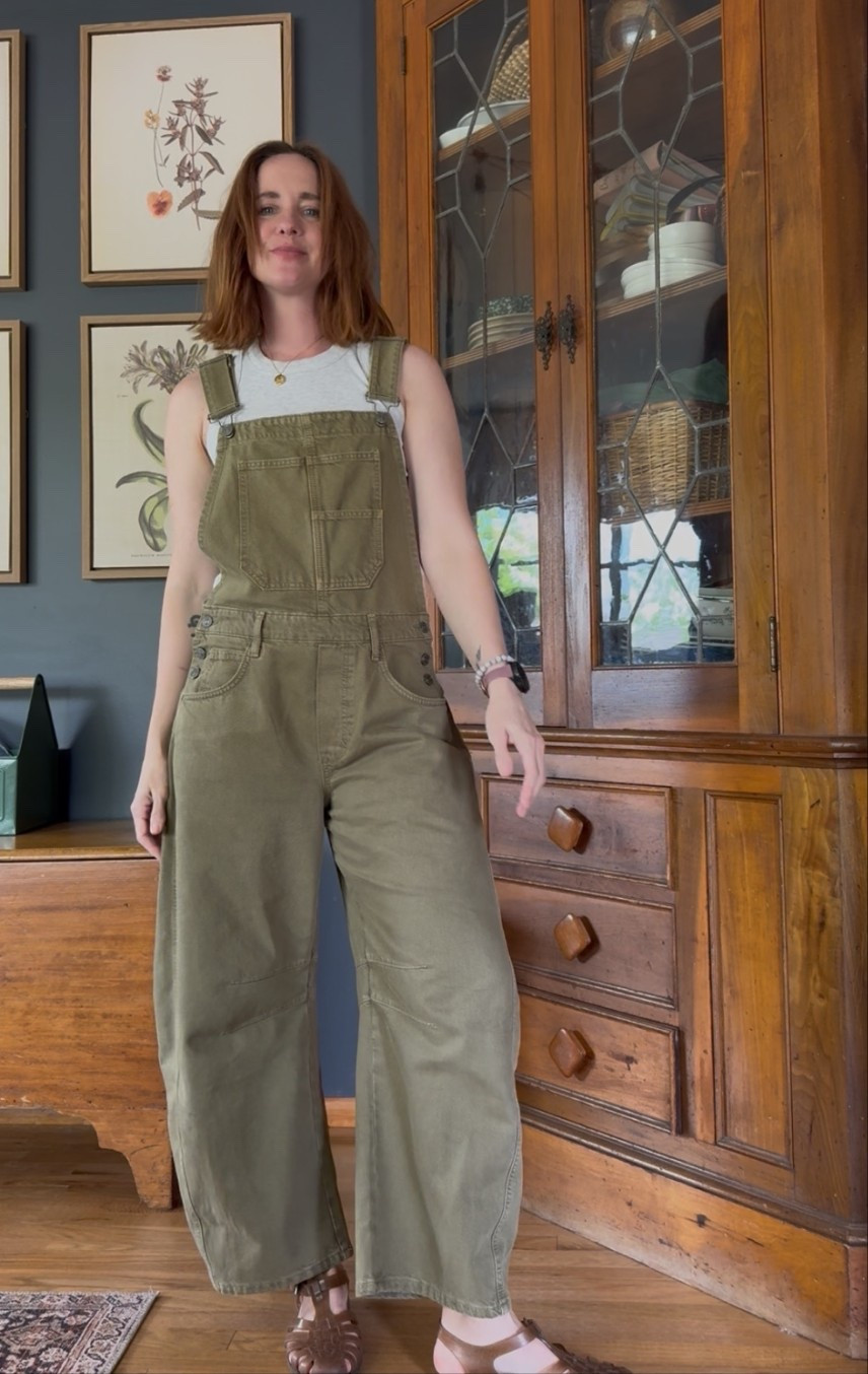 FP barrel overalls. I’m wearing a Medium