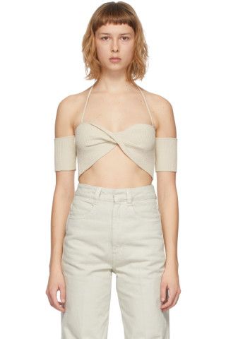 Beige 'Le Haut Soleil' Tank Top | SSENSE