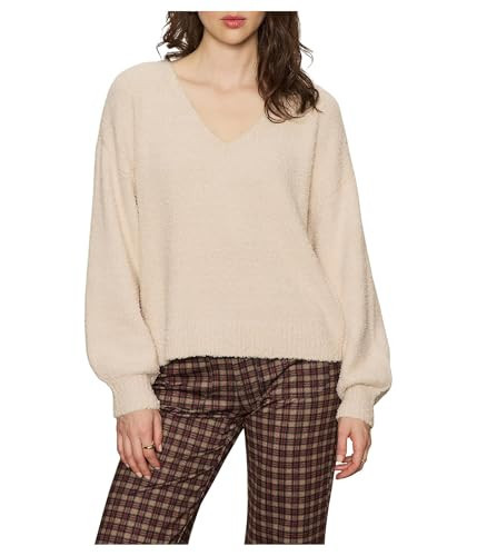 Sanctuary, Women's, Teddy Shine Sweater, Light Oat, Medium | Amazon (US)