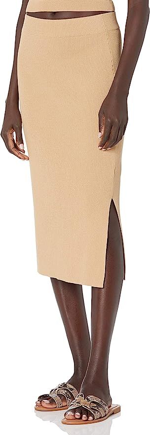 The Drop Women's Vera Slim Side Slit Midi Sweater Skirt | Amazon (US)