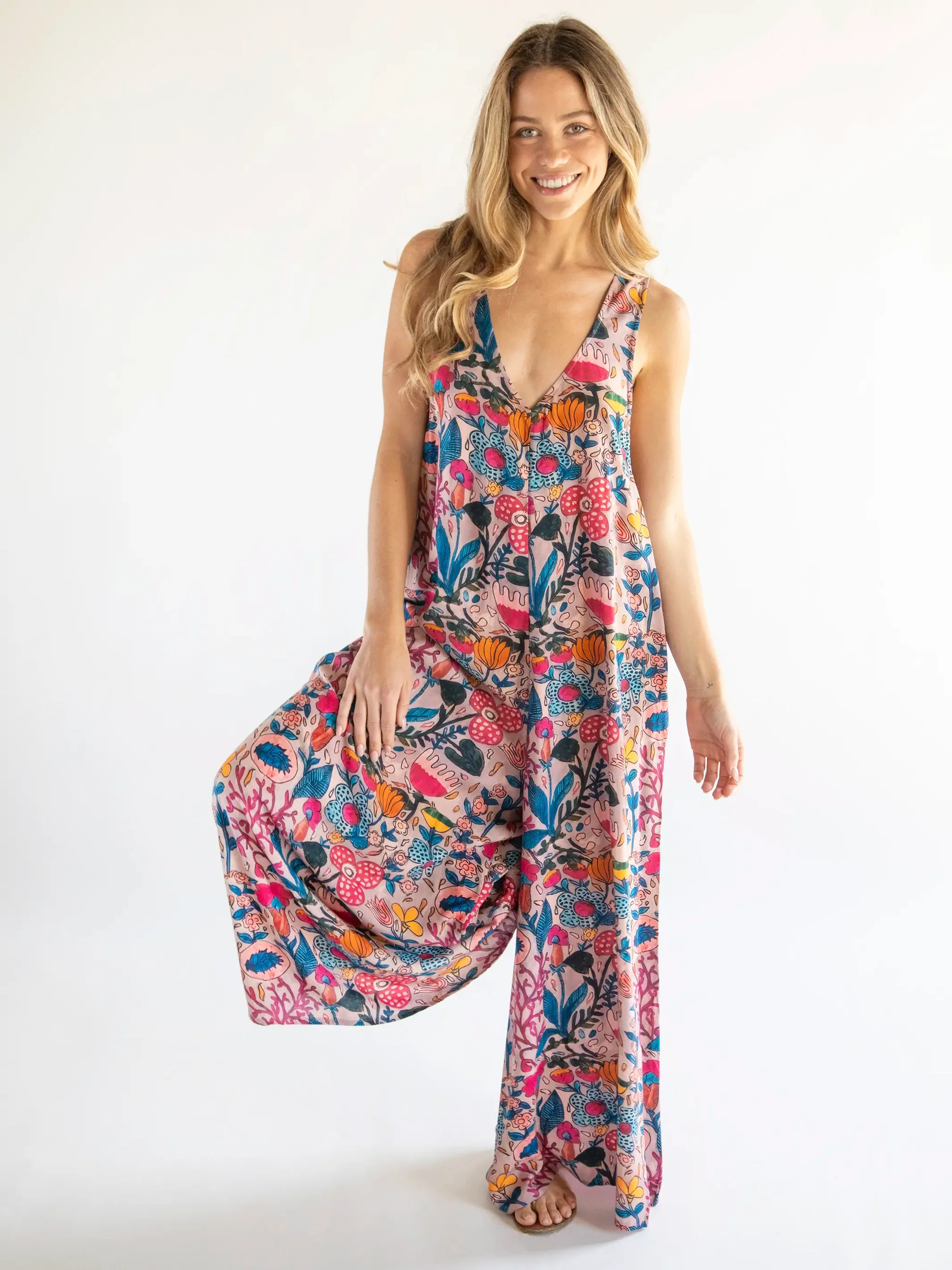 Let's Just Go Wide-Leg Jumpsuit | Natural Life