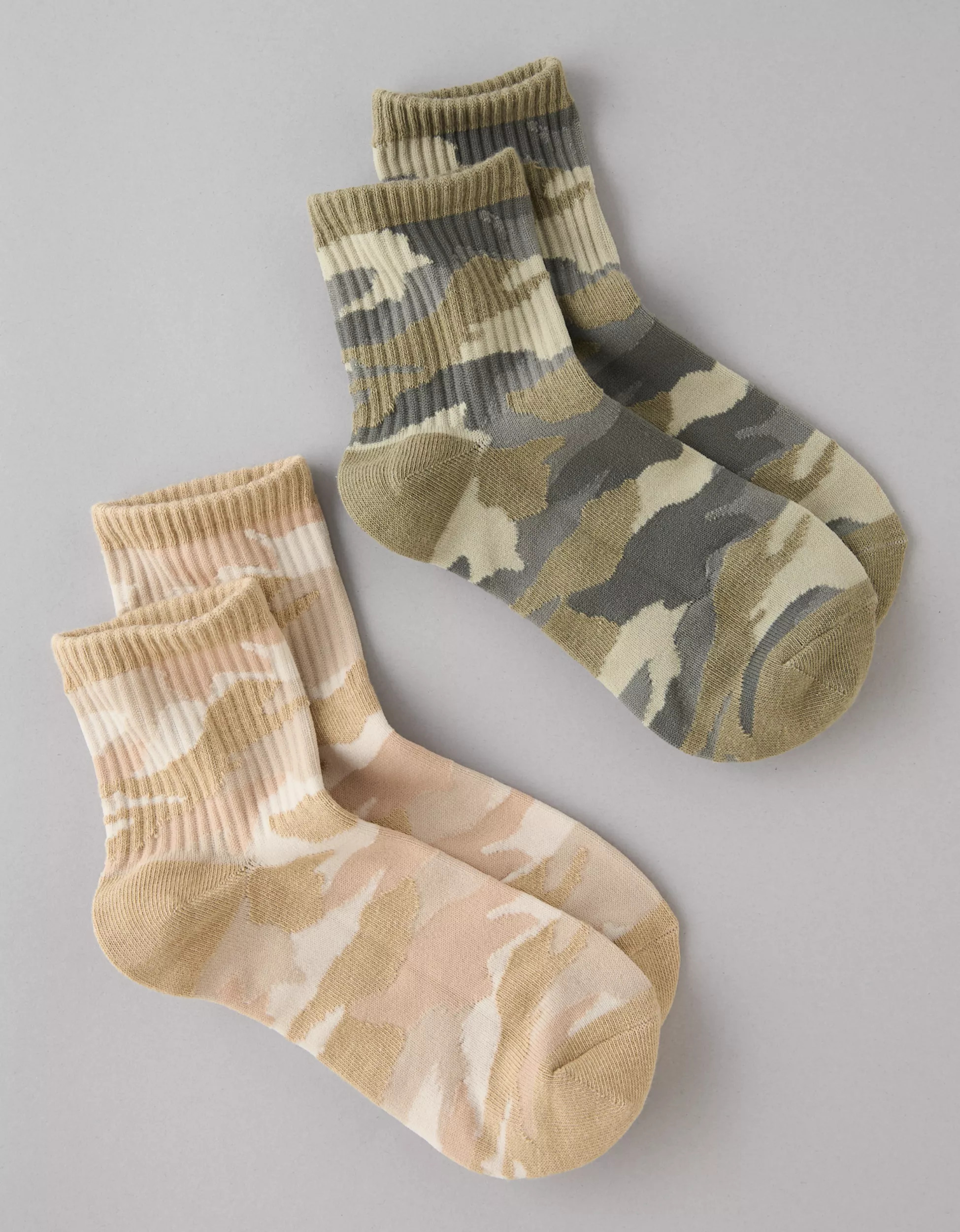 AE Camo Boyfriend Socks 2-Pack | American Eagle Outfitters (US & CA)