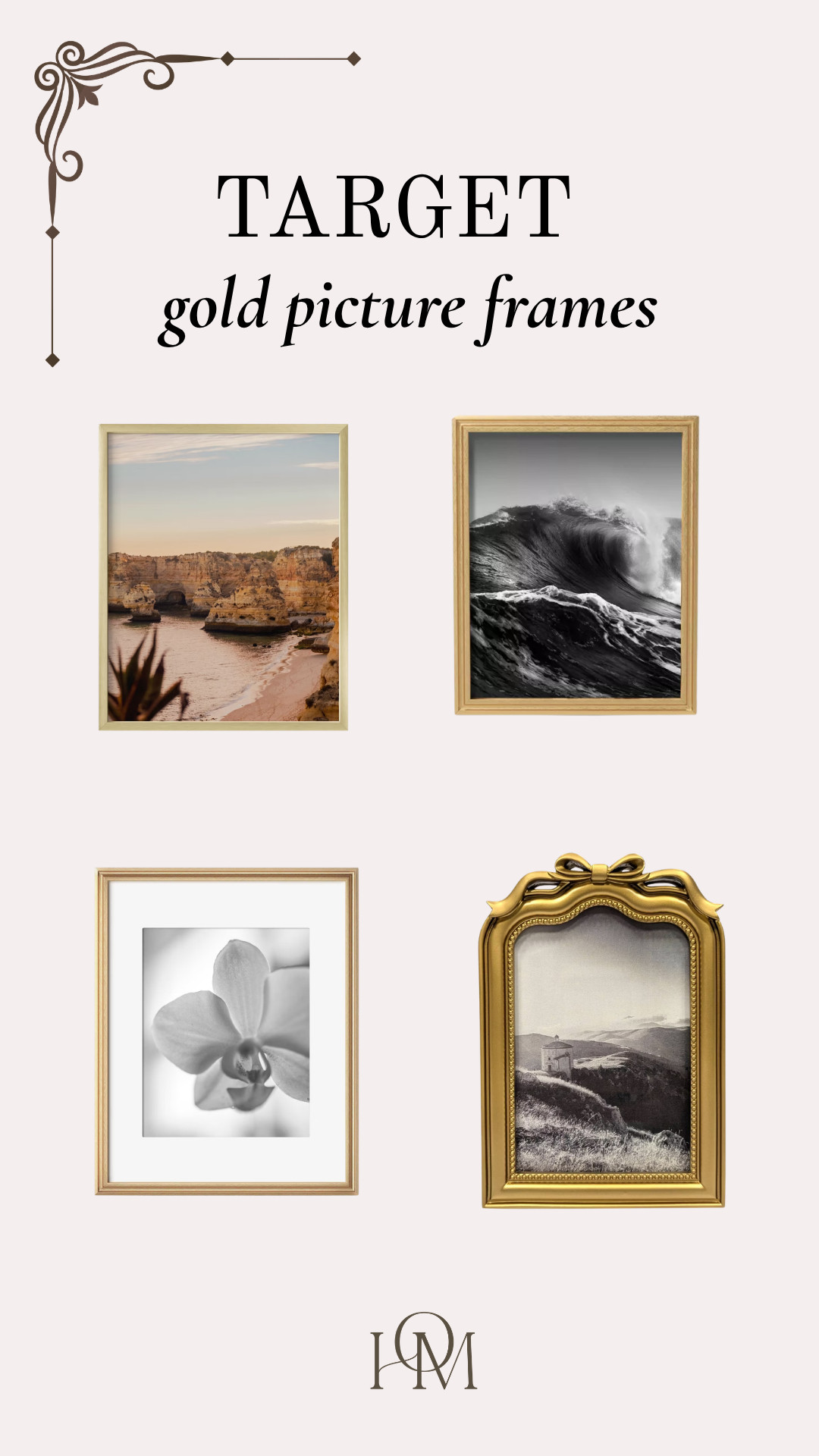 Add a touch of elegance to your space with these vintage gold picture frames. 

 #LTKHome