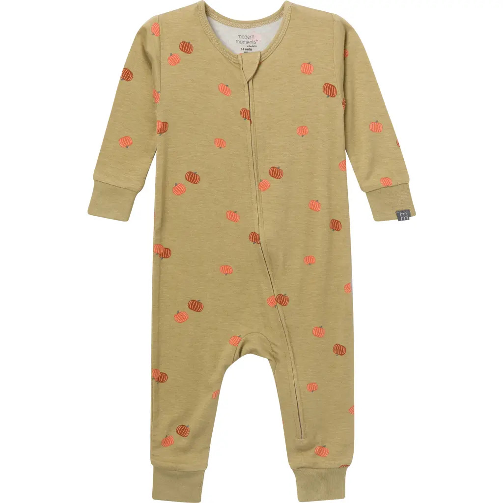 Modern Moments™ by Gerber Christmas Snug Fitting Footless Pajamas in Fall Pumpkin at Nordstrom, Size 5T | Nordstrom