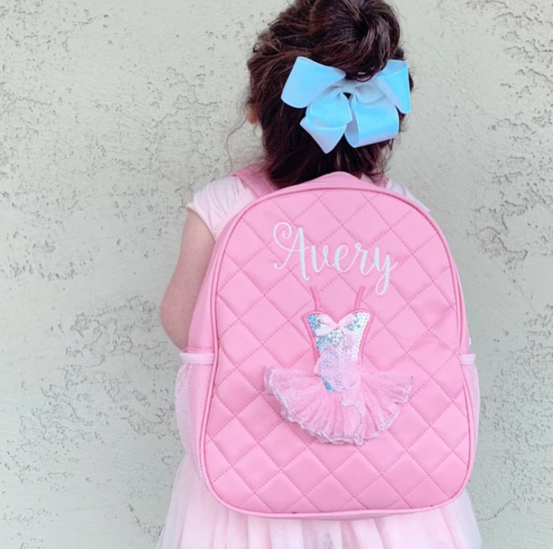 Monogrammed little ballerina dance backpack | Etsy (US)