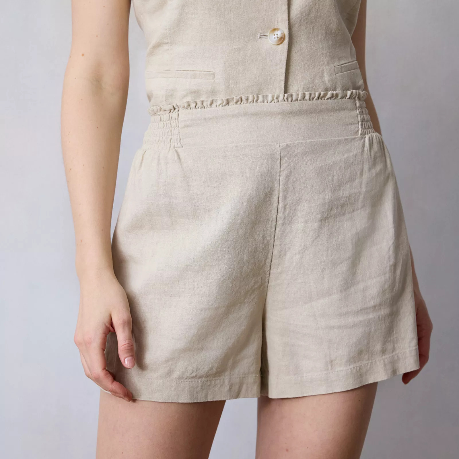 Women's LC Lauren Conrad Side Smocked Pull On Shorts | Kohl's
