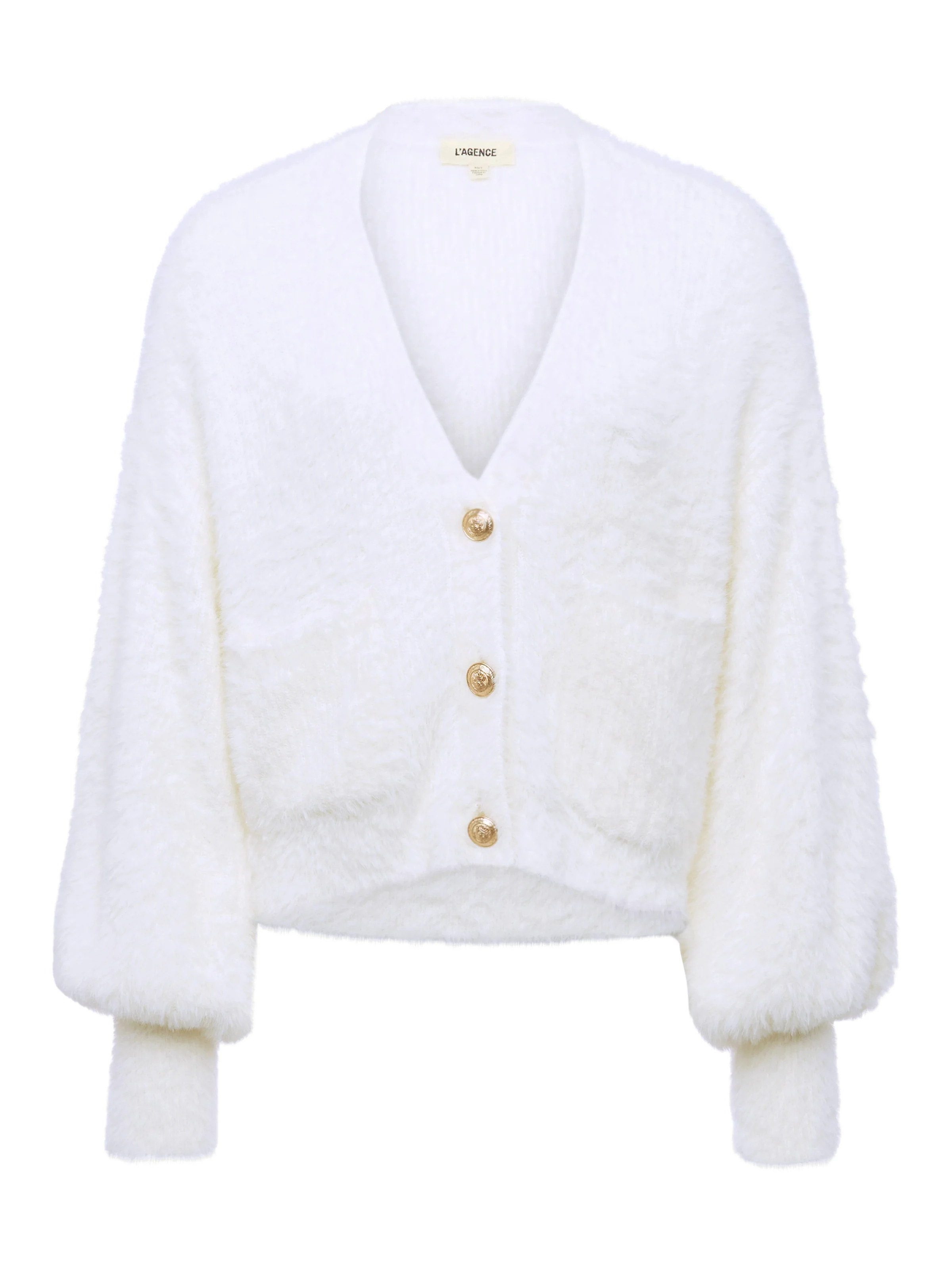 L'AGENCE Harriet Cardigan in Ivory | L'Agence