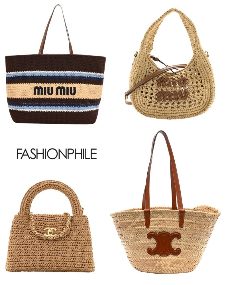 Fashionphile has great options for spring and summer. I love these Raffia style. Designer deals, pre-loved, excellent condition, Chanel, Celine, miu miu, striped. @Fashionphile 

#LTKootd #LTKTravel #LTKSwim