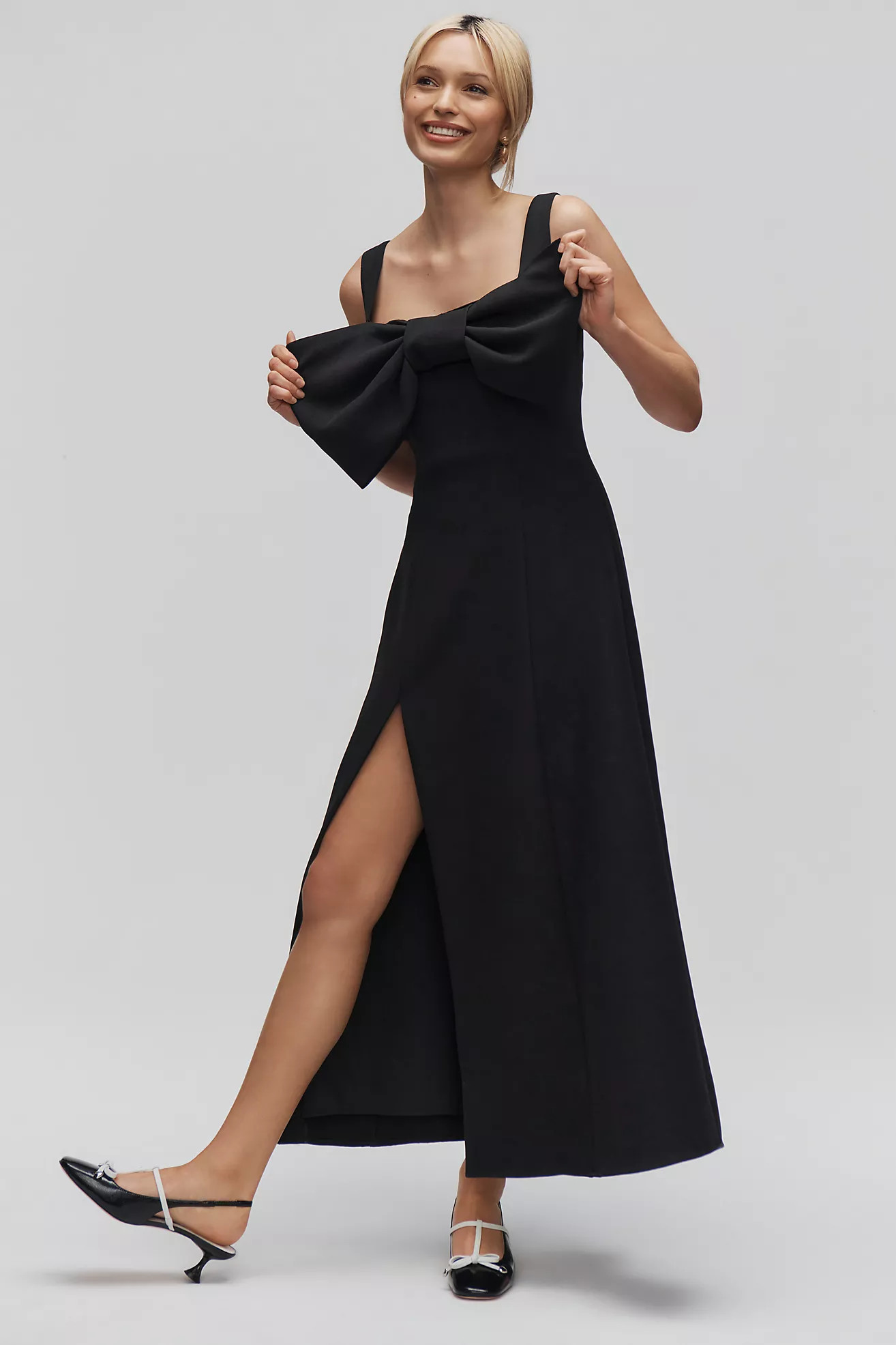 The Wolf Gang Cinta Bow Midi Dress | Anthropologie (US)