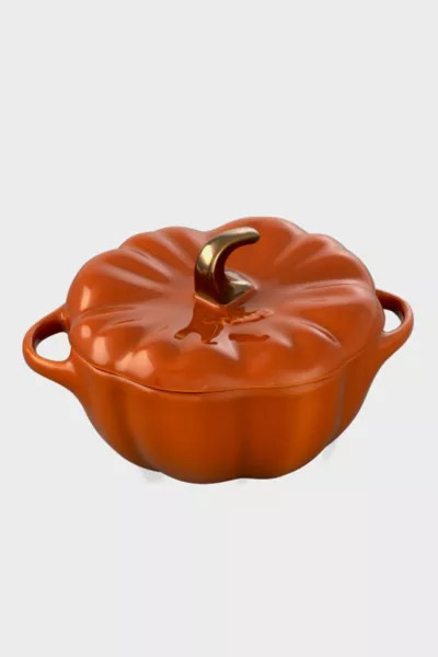 STAUB Ceramic 24-oz Pumpkin Cocotte in Burnt Orange at Urban Outfitters | Urban Outfitters (US and RoW)