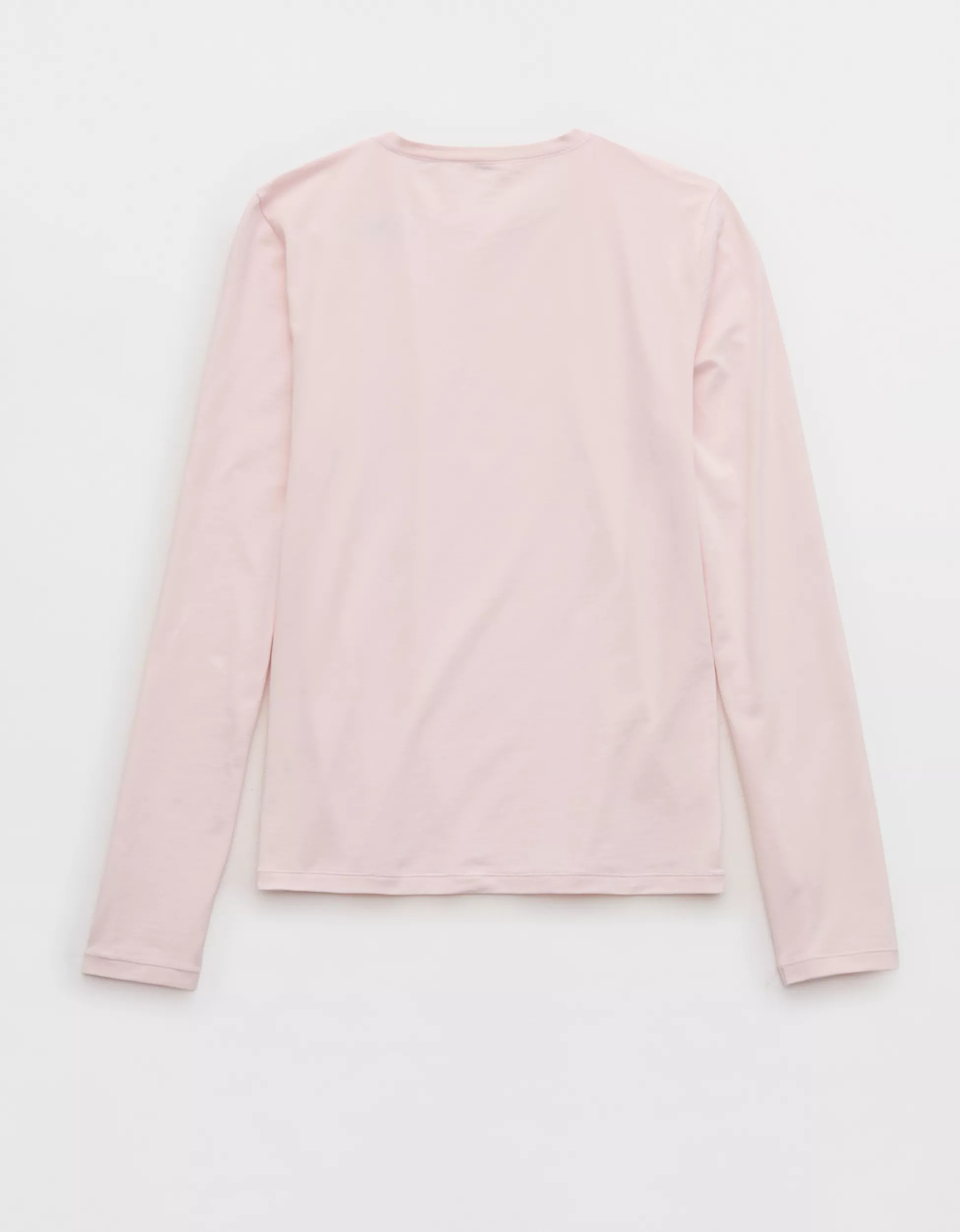 SMOOTHEZ Cotton Blend BESTEES Long Sleeve Crew T-Shirt | Aerie