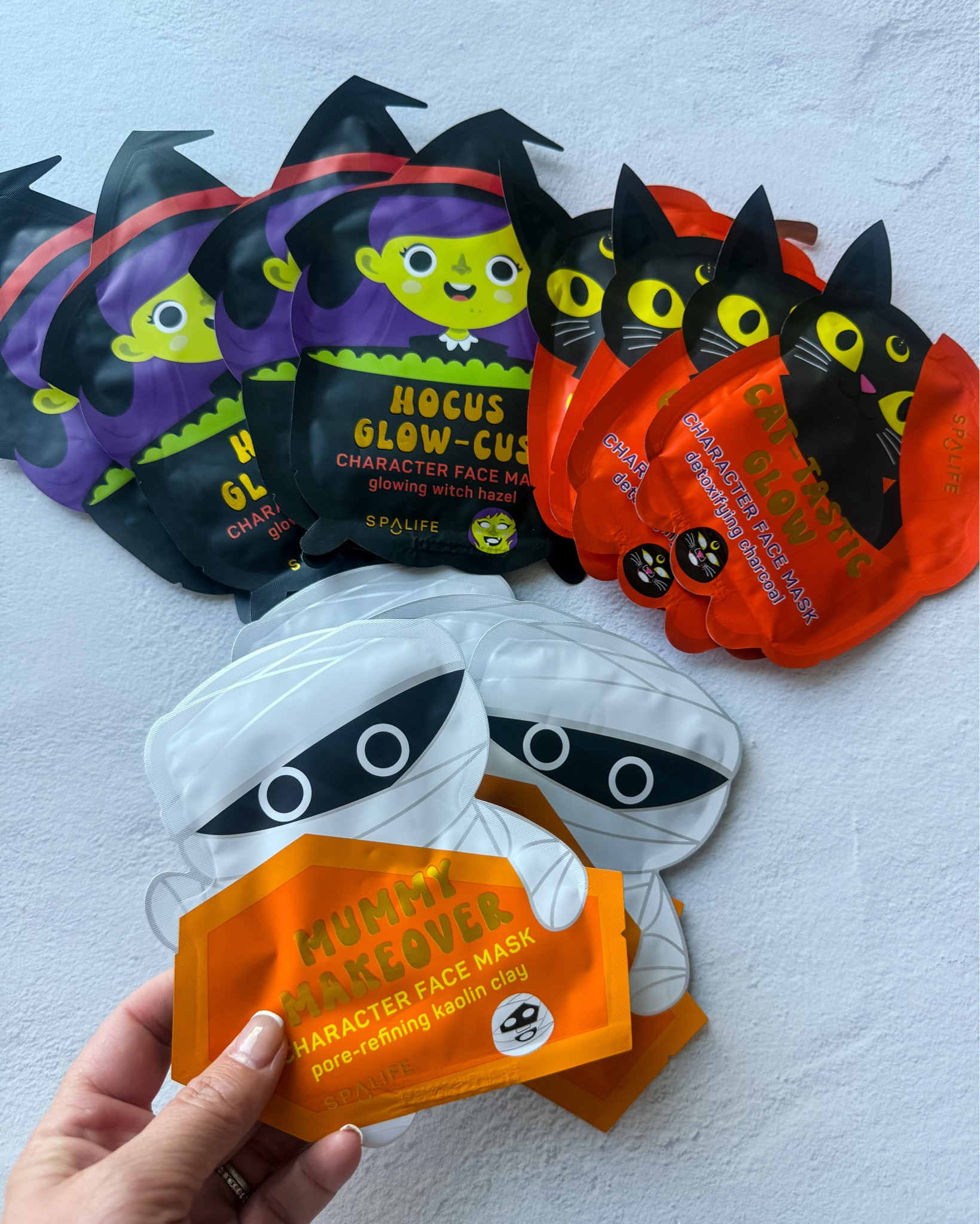 Halloween Character Face Masks Witch Mask, Cat Mask, Mummy Mask #boobasketfiller #halloweenskincare #spookyseason

#LTKselfcare #LTKSeasonal #LTKKids