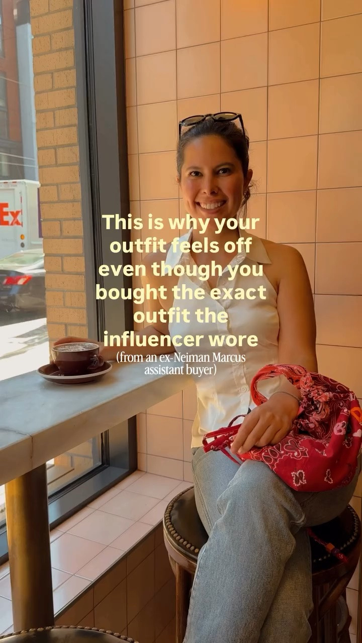 Part 2: Why you’re asking yourself “can I pull this off?”

The reason is in the details (just like part one where we talked about proportions and shoes)

Last time I talked about proportions and shoes. But there’s another layer that’s harder to put your finger on… and it’s the real reason a copied look makes you think “can I pull this off?”.

It’s the personal style element.

The influencers you keep coming back to aren’t just well-dressed, they’ve woven themselves into how they accessorize. 

A scarf that nods to where they grew up. A chunky belt that’s been with them for years and quietly became their signature. 

Pieces that are so them that you spot something in a store and think “she would wear that.”

That’s not styling. That’s identity. And it took time to build.

So what’s the solution? And don’t worry, it’s not returning the outfit…we can make this work!

We just have to work backwards for a second… and think about 3 accessories that you would consider your signature style. These are pieces that you love, gravitate towards, have history with. Maybe it was your grandmother’s or maybe it simply just sparks so much joy every time you look at it. Or is just something that flatters you so well that you always feel confident in it.

Now we see how we can either layer these into the outfit OR replace one of the accessories that the influencer wore with one of your signature pieces.

The outfit is a starting point. You’re the rest of it.

If you missed part one comment “one” and I’ll send it over to you!