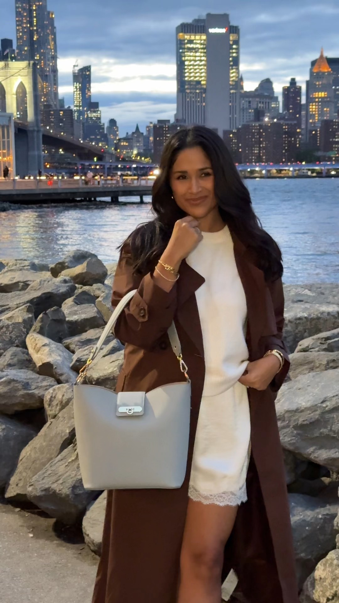 Loving the color of this trench coat! Give chocolate brown everything! This gorgeous Gigi New York bag launches soon!
#abercrombie #trenchcoat #falloutfit

#LTKNYFW #LTKTravel #LTKStyleTip
