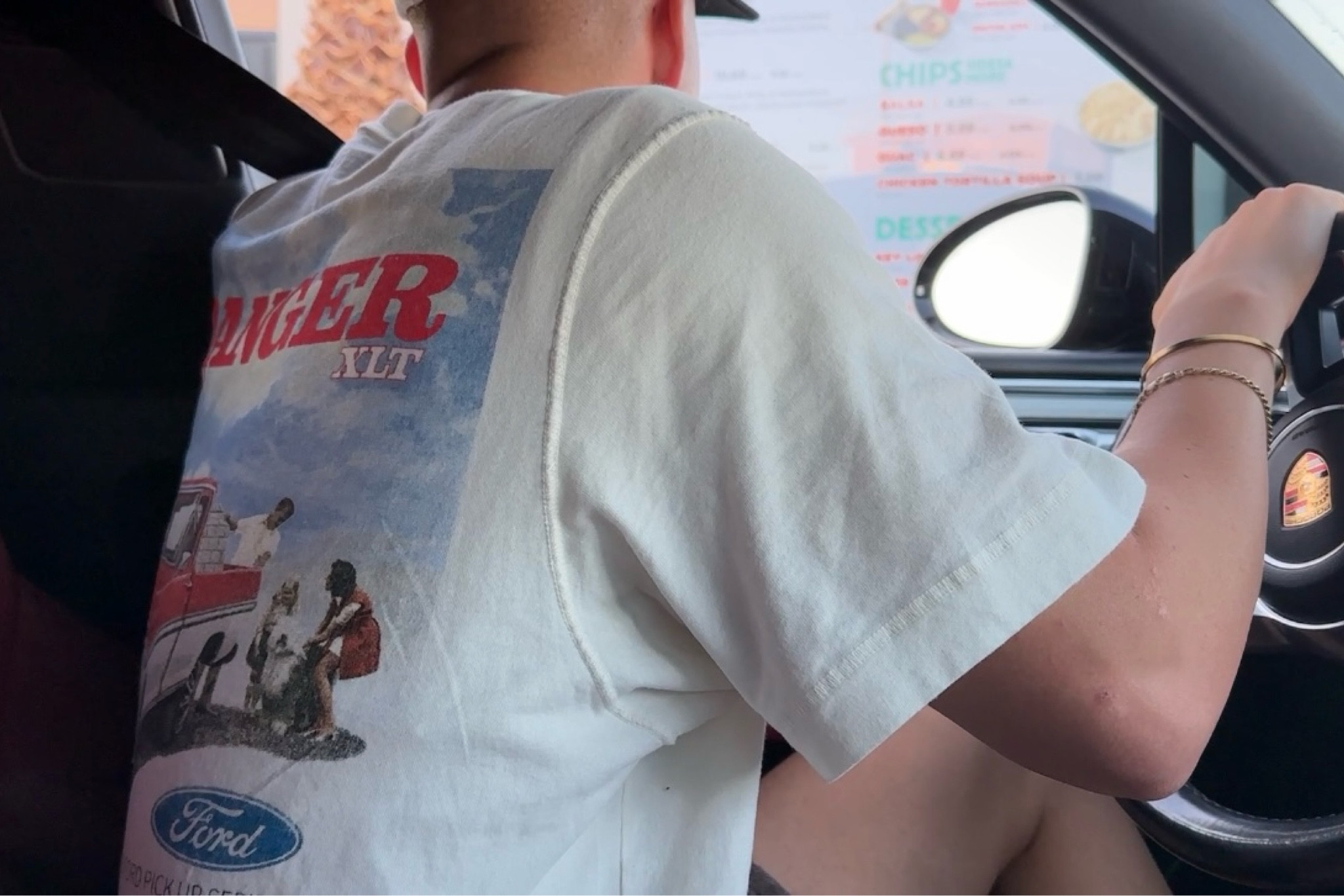 i bought this abercrombie graphic tee for logan but really it’s the perfect tee to steal 😂