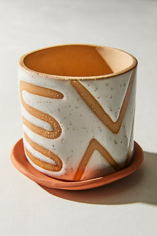 Curious Clay Desk Top Planter & Dish | Free People (Global - UK&FR Excluded)