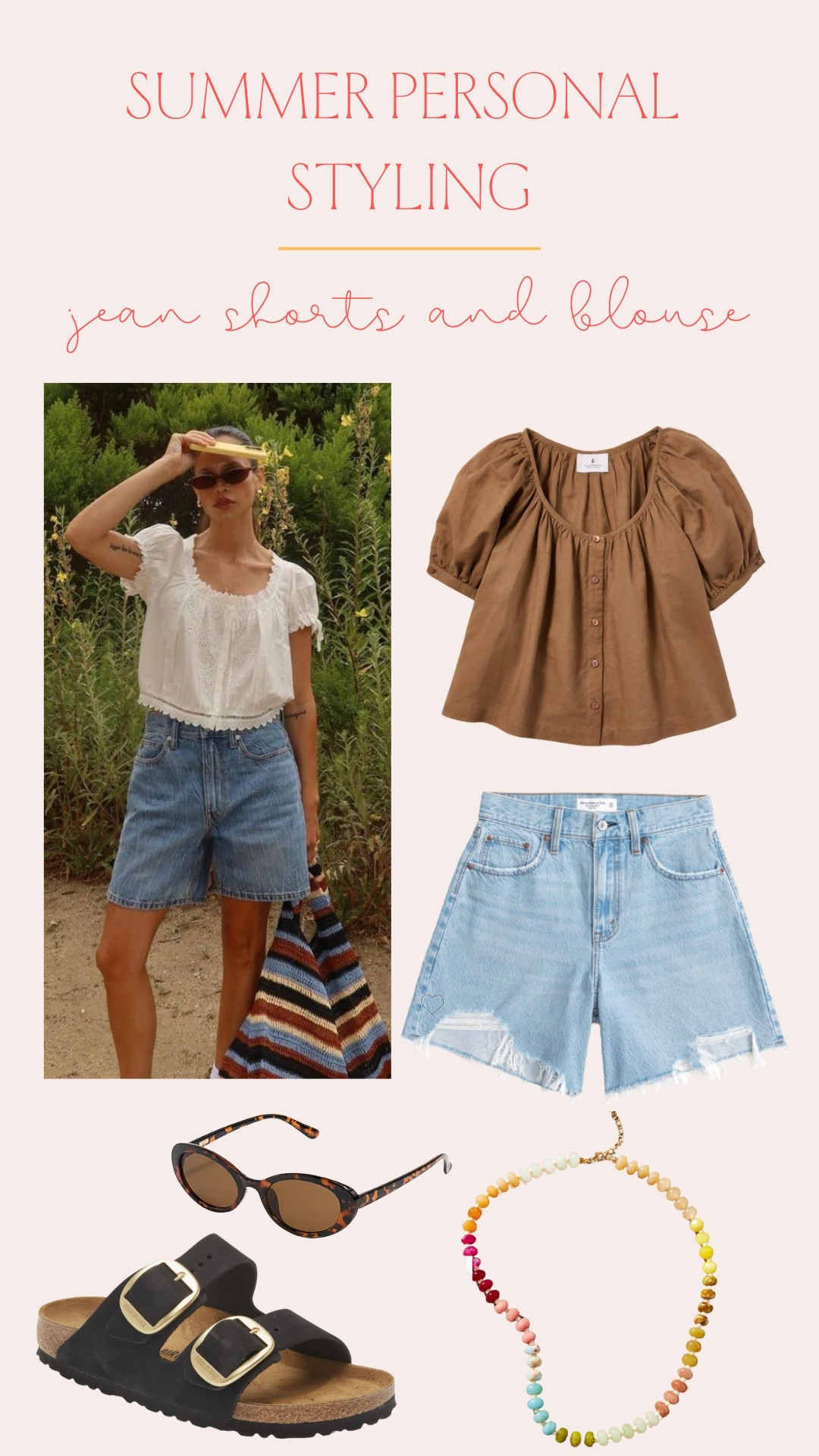 Jean shorts and blouse - an every day mom look that will take you from splash pad to drinks with friends 🤍

#LTKStyleTip #LTKItBag #LTKShoeCrush