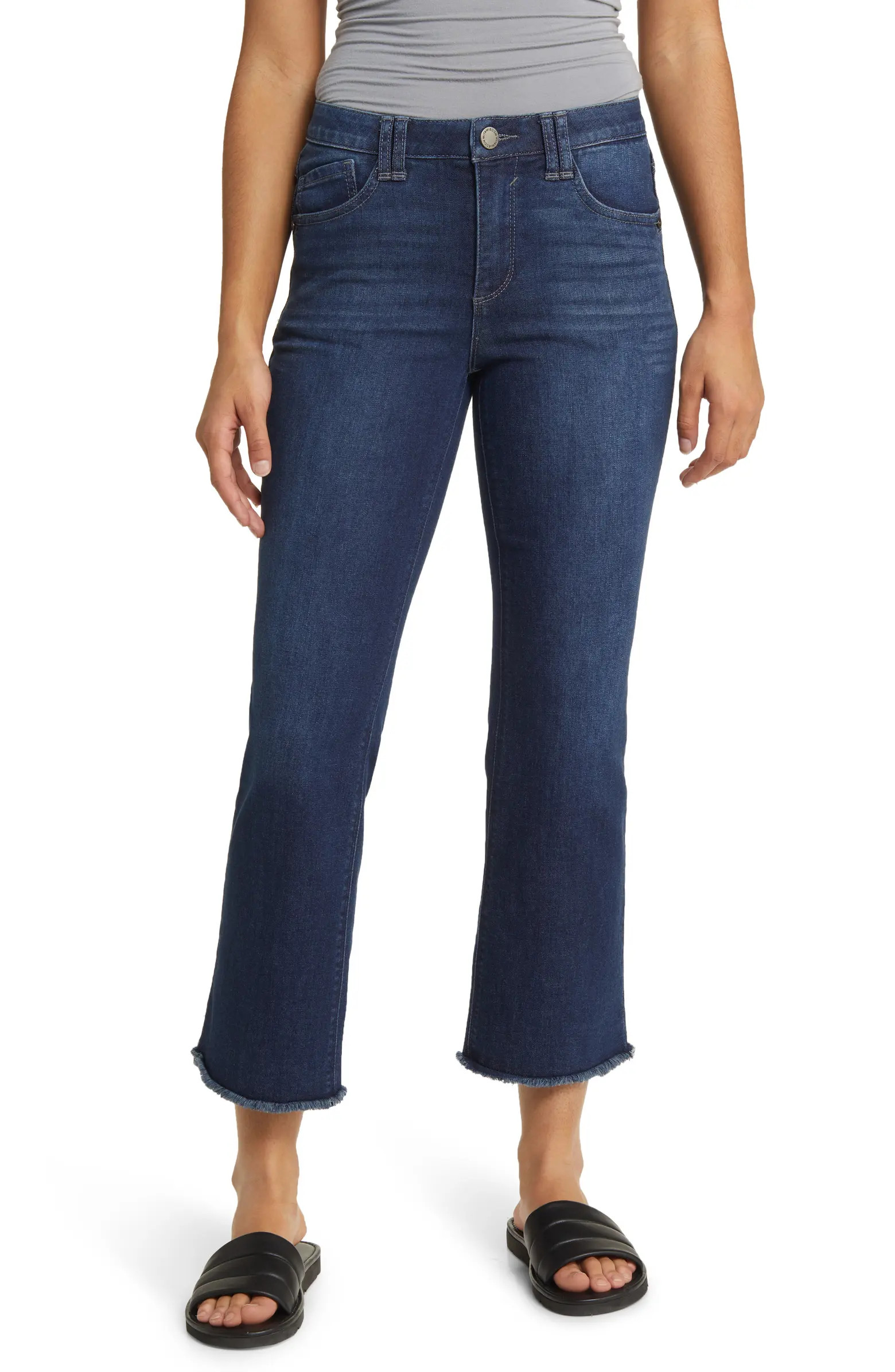 'Ab'Solution High Waist Crop Flare Jeans | Nordstrom