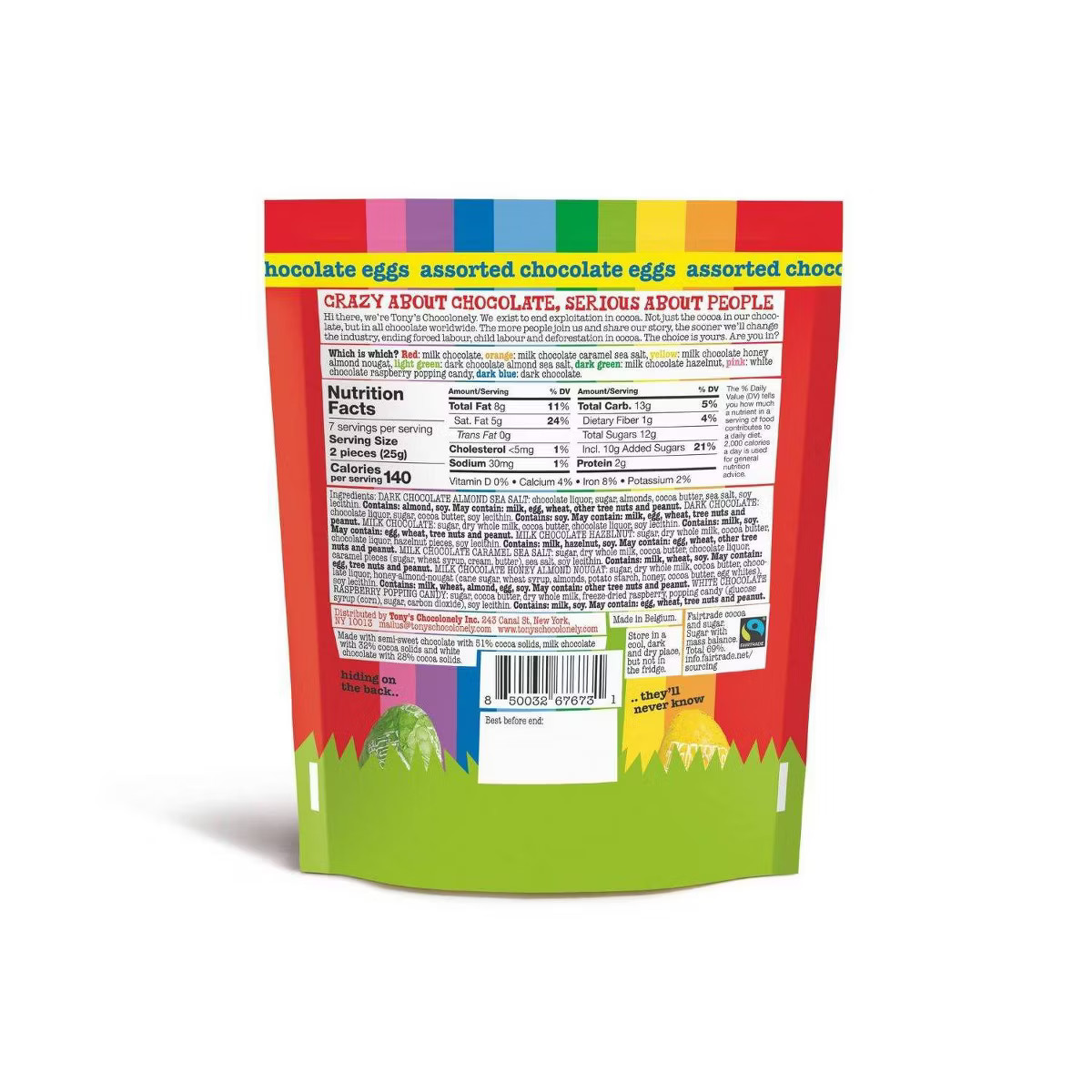 Tony's Chocolonely Easter Egg Pouch - 6.17oz | Target