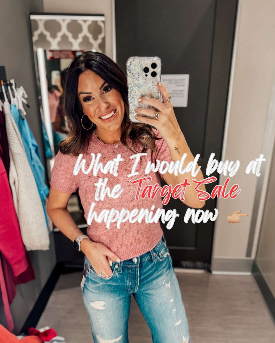 These @Target looks are currently on major sale! Plus Target is having an extra $10 off purchases $40 or more on Women’s Clothing & Shoes! 👏🏻👏🏻 I’m 5”6
for reference, usually a 0-2, XS-S, 32D, 140lb. 

Pink Shortsleeve Sweater: XS
Denim Jeans (distressed) 0 Regular 
White Old Navy Cropped Top: XS
Jeans: Same as above! 
Green Drawstring pants (run big): Wearing an XS
Denim Shorts: 0 Regular (they have some stretch) 
Denim Jeans: 0 Regular (some stretch as well) 
Sailor Denim Jeans: These are more structured, I sized up to a 2
Floral Top: XS
Floral Jeans: Sized up to a 2, these are also the same style as the sailor jeans listed above. 
Green Shorts: Sized up to a 2
Denim Shirt: Wearing an XS here, but ended up taking home a Small for more of an oversized look. 
Denim Jeans (dark wash): 0 Regular 


#target #targetstyle #denimjeans #targetdoesitagain

#LTKSaleAlert #LTKgrwm #LTKdayinmylife