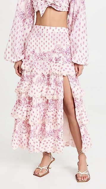 Suki Linen Long Skirt | Shopbop