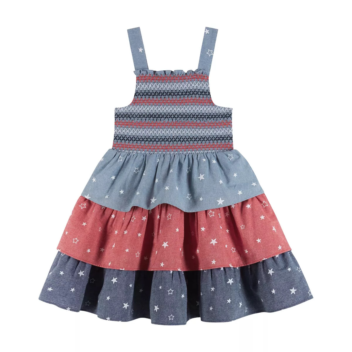 Andy & Evan  Toddler Americana Chambray Tiered Dress | Target