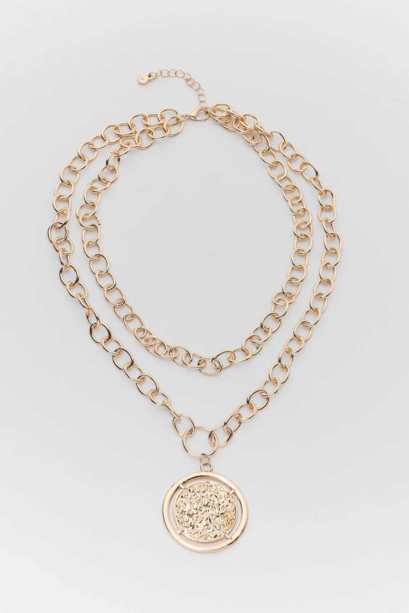 Gold Chain Coin Charm Necklace | Avara