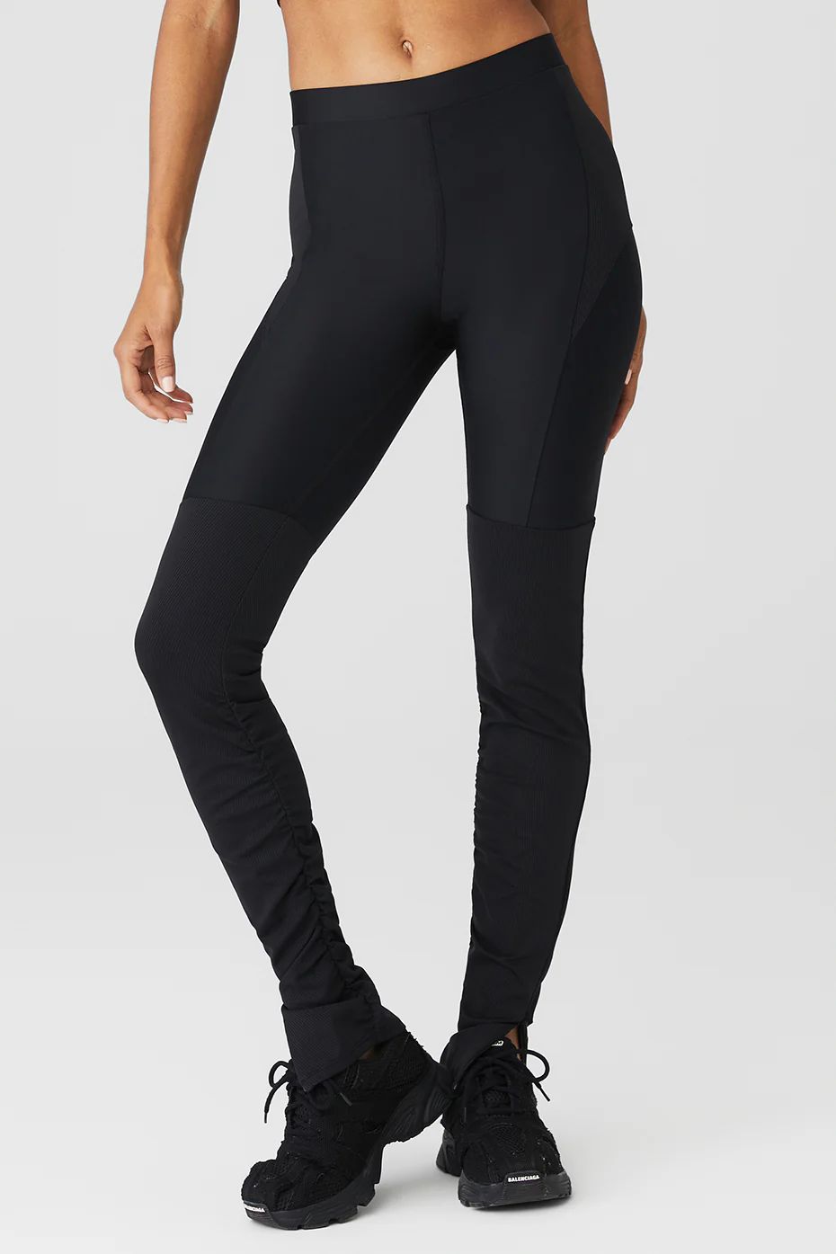 Airlift High-Waist 7/8 Line Up Legging - Gravel | Alo Yoga