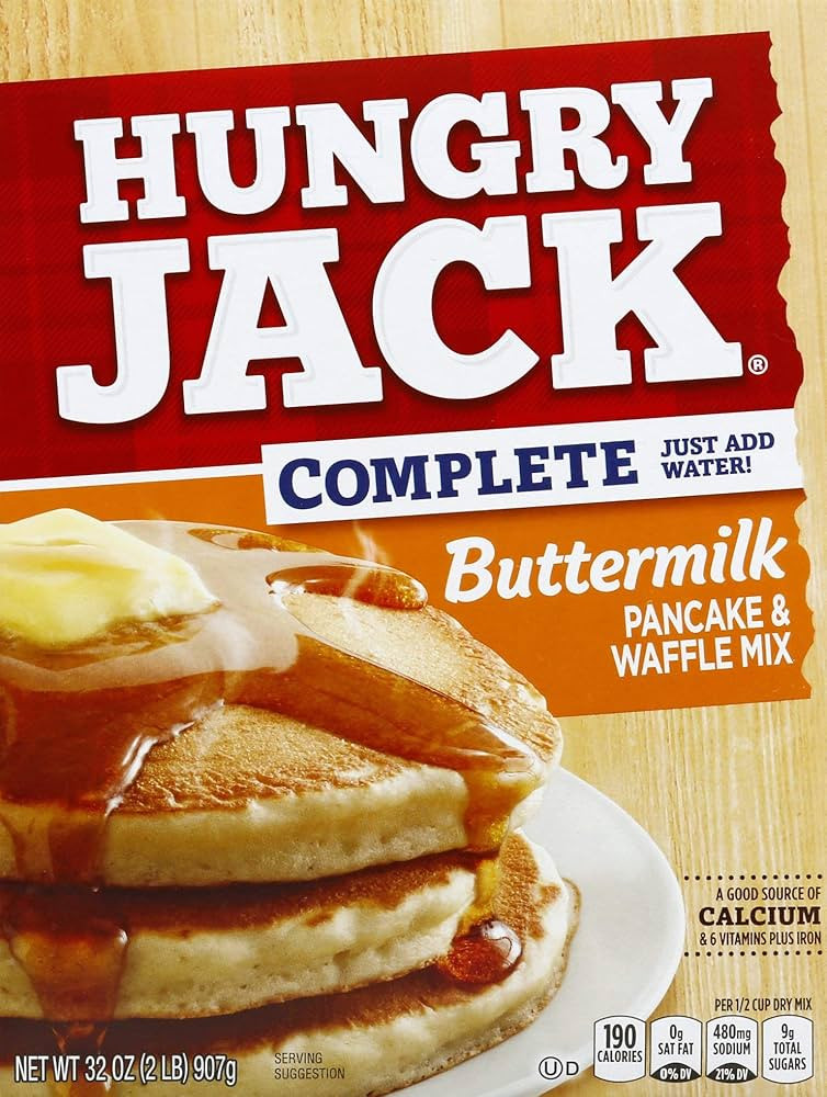Hungry Jack Complete Buttermilk Pancake and Waffle Mix, 32 Ounce (Pack of 6) | Amazon (US)