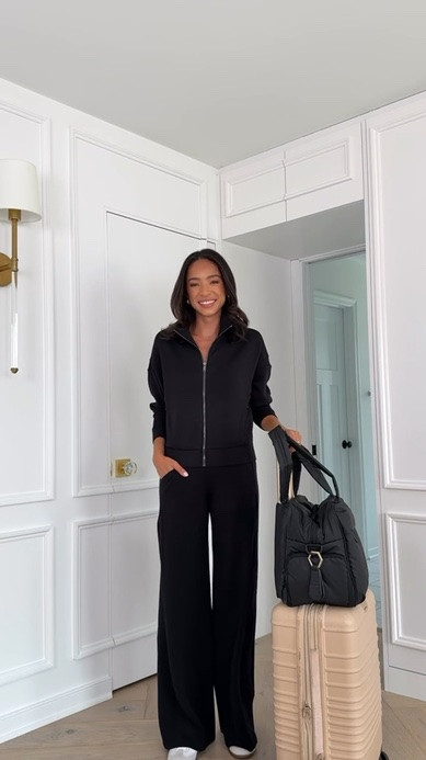 Spanx set 20-30% OFF!! This set is made with the most buttery soft material - it’s my go to travel and lounge set! Wearing size S track jacket and size S tall wide leg pants

work from home outfit, airport outfit, travel outfit, errands outfit, spanx outfit, spanx sale, loungewear

#LTKSaleAlert #LTKTravel
