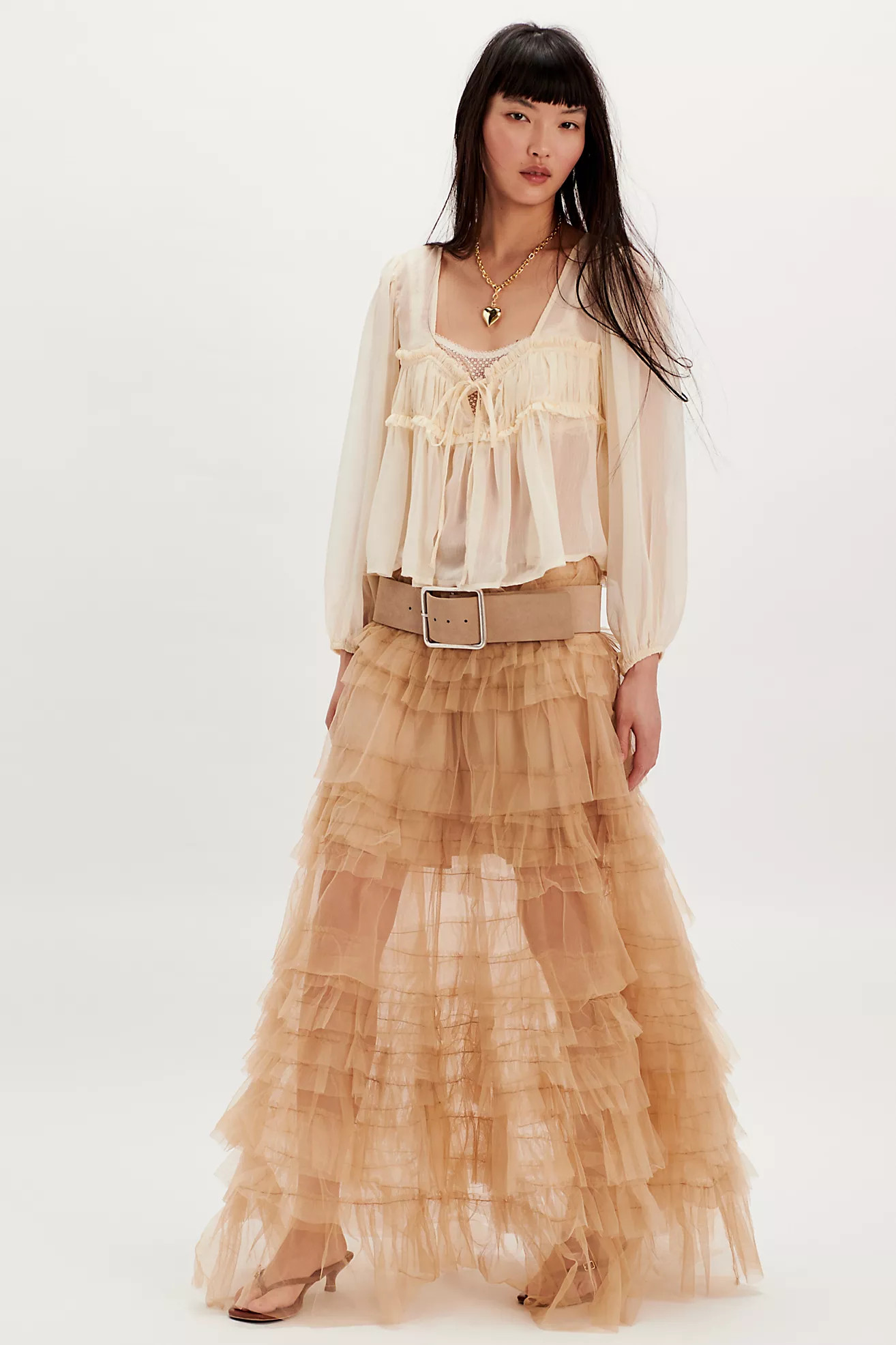 Nigel Preston Glastonbury Ruffle Maxi Skirt | Free People (Global - UK&FR Excluded)