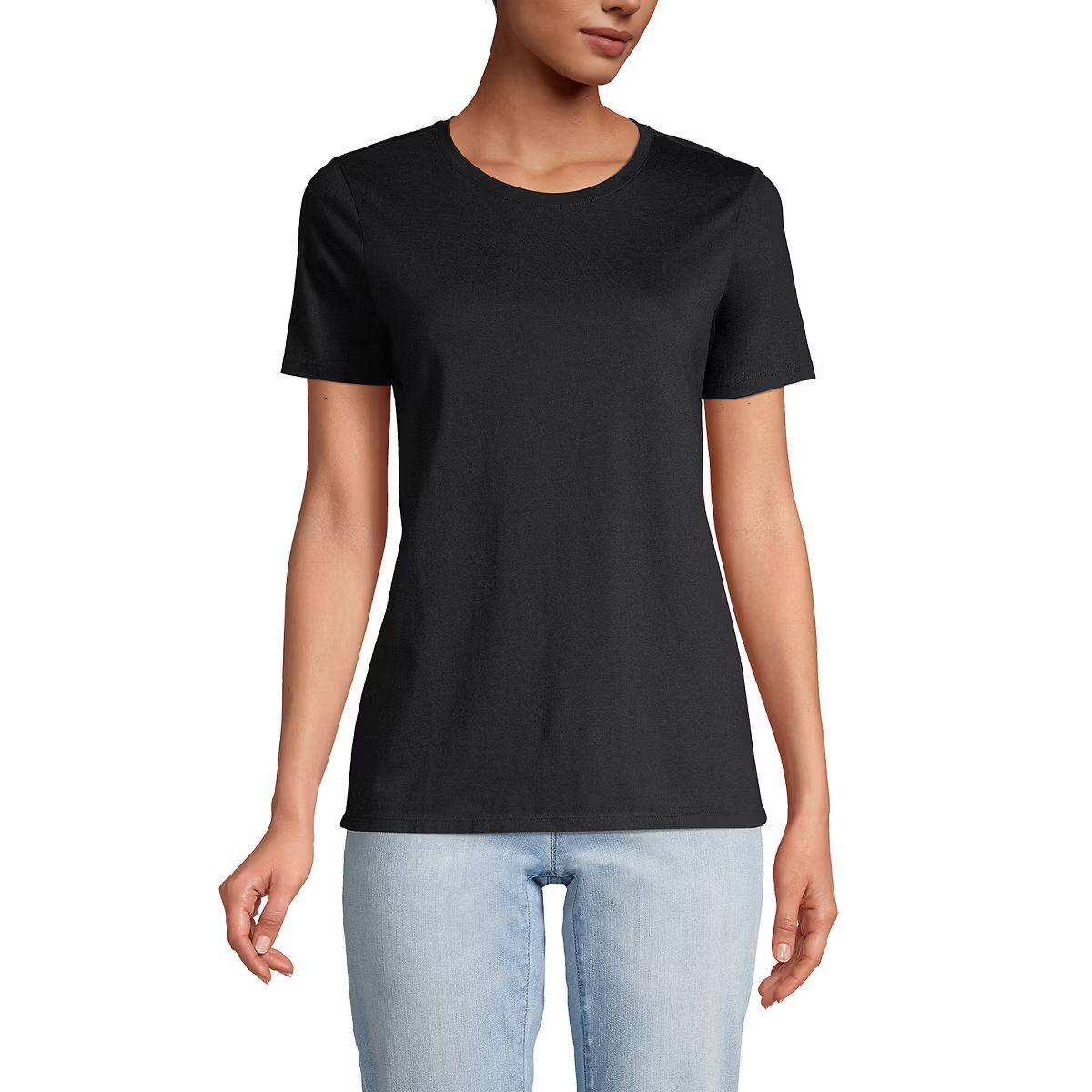 Lands' End Women's Relaxed Supima Cotton T-Shirt | Target