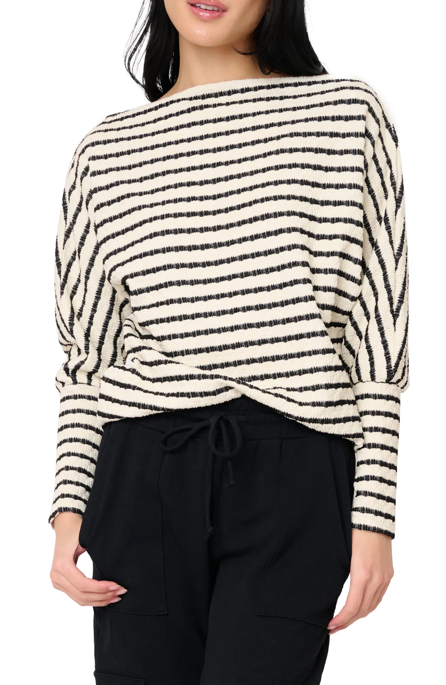 GIBSONLOOK Slouchy Stripe Sweater | Nordstrom | Nordstrom