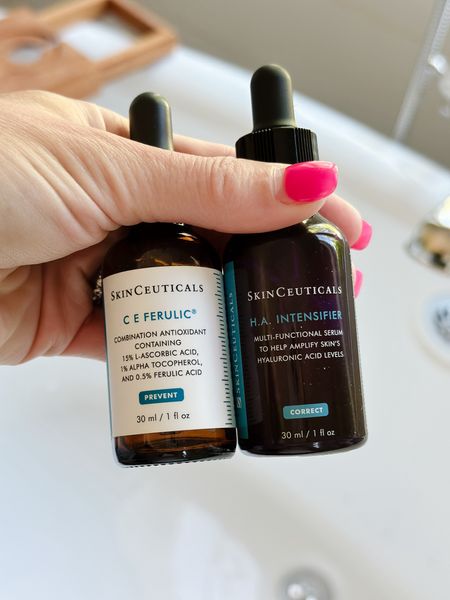 These are 2 of my must have skincare products that rarely have a discount code.  
Save 15% off with code: SKINC15   
C E Ferulic is the best C serum!  It’s the gold standard for free radical protection and helps to brighten and firm lines and wrinkles.  The HA intensifier helps lock in moisture and plumps fine lines.  

#LTKBeauty #LTKOver40 #LTKSaleAlert