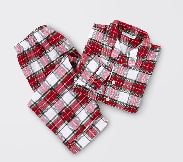 Morgan Plaid Flannel Pajama Set | Pottery Barn Kids