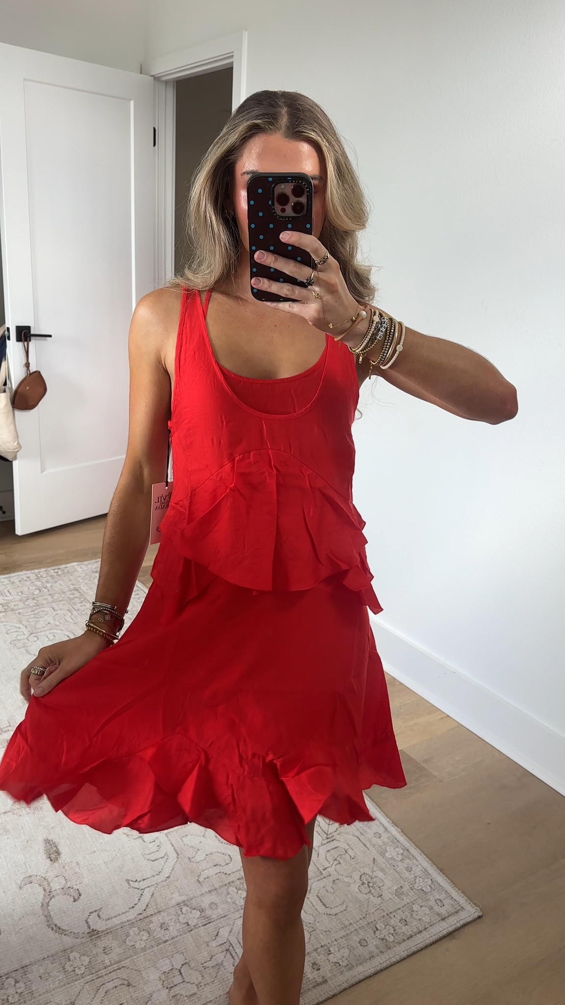 Walmart size xs The Mini Ruffle Tank Dress from Devil Wears Prada Scoop Collection is designed with a double-layered tank with tiered ruffles for added dimension and playful movement. Complete with a side zip closure for a seamless fit that looks exactly as planned. This mini dress effortlessly fits into all your office and after-hour plans (just add your favorite statement purse for extra oomph!)

#LTKSaleAlert #LTKootd #LTKSeasonal