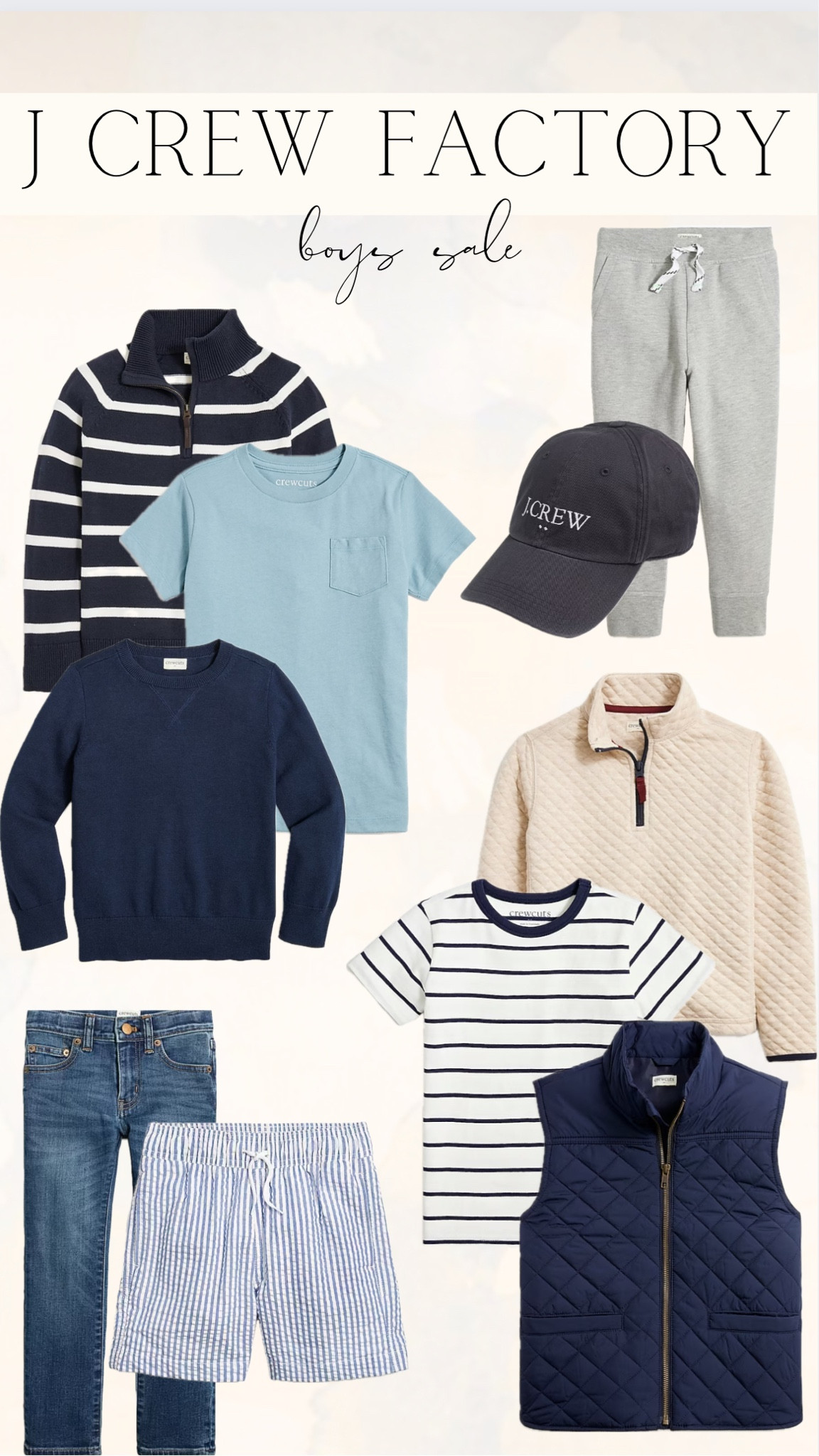J Crew factory is having a great sale! SO many good Winter & Spring Staples! 

I love to snag all the basics for the boys, the quality so GREAT 👍🏻

#jcrew #jcrewfactory #jcrewsale #sale #childrensoutfits #childrensale #boysoutfits #boy outfitinspo #springoutfit #boyspringoutfit #jcrewspring 



#LTKkids #LTKsalealert #LTKfamily